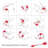 ARMONY - STIMOLATORE E VIBRATORE ROSA 2 IN 1 CON ASPIRAZIONE E CODA ROSSA 10 MODALITÀ