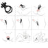 ARMONY - ANELLO VIBRATORE DOPPIO TRAVELLER PER COPPIA RABBIT BLACK