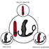 ARMONY - VIBRATORE ANALE PROSTATA KNIGHT E TELECOMANDO ANELLO NERO
