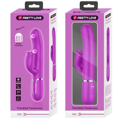 PRETTY LOVE - VIBRATORE RABBIT CON LICING FUCSIA