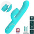 PRETTY LOVE - VIBRATORE RABBIT CON LECCATURA VERDE ACQUA