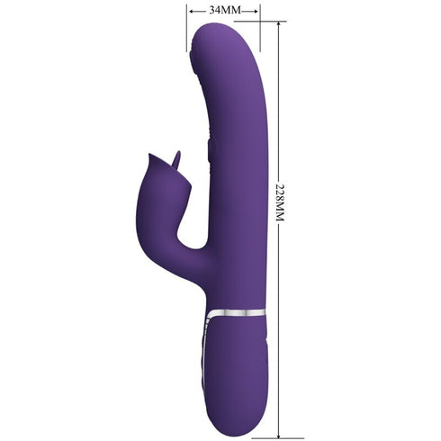 PRETTY LOVE - VIBRATORE RABBIT CON VIOLA DA LECCARE