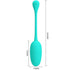 PRETTY LOVE - UOVO VIBRANTE RICARICABILE KNUCKER VERDE ACQUA