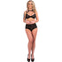 LIVCO CORSETTI FASHION - LINERA PER LA COLLEZIONE SENSES REGGISENO + SLIP NERO