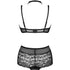 LIVCO CORSETTI FASHION - LINERA FOR THE SENSES COLLEZIONE BRA + PANTY NERO L/XL