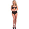LIVCO CORSETTI FASHION - LINERA FOR THE SENSES COLLEZIONE BRA + PANTY NERO L/XL