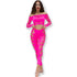 CHILIROSE - CR 4632 TOP E PANTALONE FUCSIA S/L