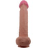PRETTY LOVE - DILDO REALISTICO SLIDING SKIN SERIES CON VENTOSA SCORREVOLE DELLA PELLE MARRONE 26 CM