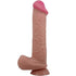 PRETTY LOVE - DILDO REALISTICO SLIDING SKIN SERIES CON VENTOSA SCORREVOLE DELLA PELLE MARRONE 26 CM