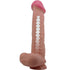 PRETTY LOVE - DILDO REALISTICO SLIDING SKIN SERIES CON VENTOSA SCORREVOLE DELLA PELLE MARRONE 26 CM