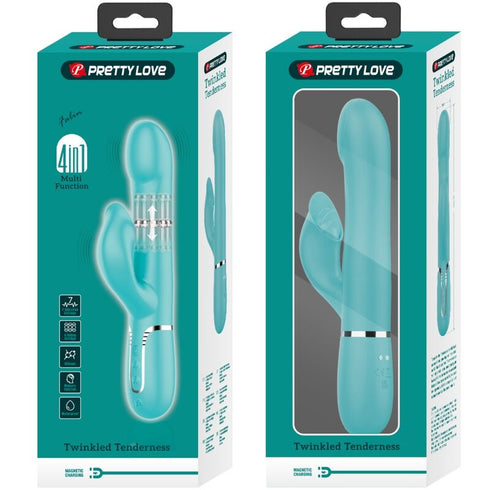 PRETTY LOVE - PERLE VIBRANTI RABBIT VERDE ACQUA
