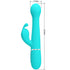 PRETTY LOVE - VIBRATORE DEJON RABBIT 3 IN 1 MULTIFUNZIONE VERDE ACQUA