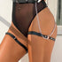 SUBBLIME - CINTURA IN PELLE NERA TAGLIA UNICA