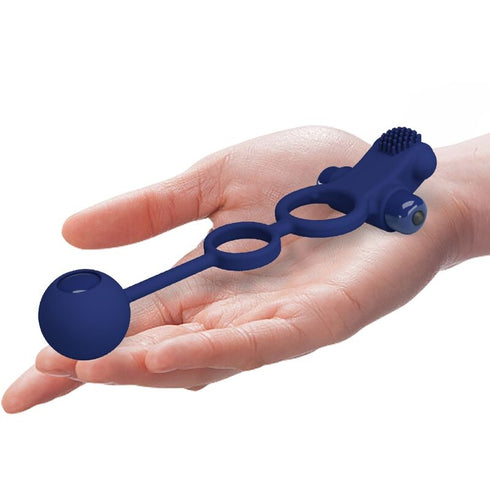 PRETTY LOVE - REMINGTON DOPPIO ANELLO VIBRANTE CON SPINA BLU