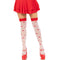 LEG AVENUE - CALZINI A FUNGO ROSSO/BIANCO
