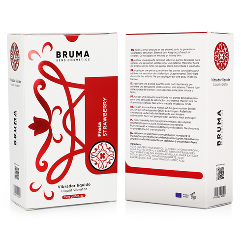 BRUMA - VIBRATORE LIQUIDO ULTRA SCORREVOLE FRAGOLA 15 ML
