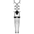 LIVCO CORSETTI FASHION - THIARA LC 20213 SET BODY + CALZE NERO L/XL