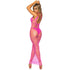 LEG AVENUE - ABITO LUNGO IN RETE FUCSIA TAGLIA UNICA