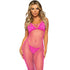 LEG AVENUE - ABITO LUNGO IN RETE FUCSIA TAGLIA UNICA
