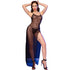 CHILIROSE - CR 4707 BABYDOLL LUNGO E PERIZOMA NERO M