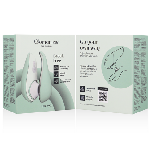 WOMANIZER - LIBERTY 2 STIMOLATORE CLITORIDEO E ASPIRAZIONE VERDE CHIARO