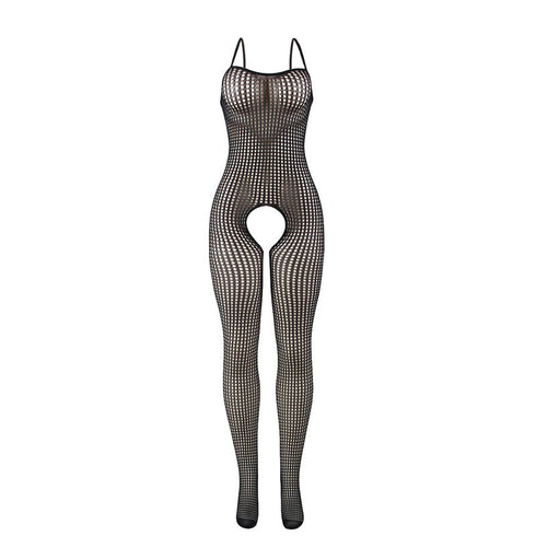 SUBBLIME - 951726 BODYSTOCKING A RETE ELASTICA NERA SENZA CAVALLO TAGLIA UNICA