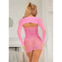 SUBBLIME - 952471 VESTITO A RETE ROSA TAGLIA UNICA