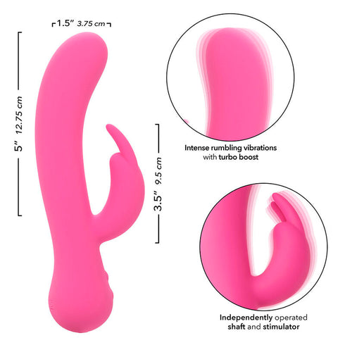 CALEXOTICS - FIRST TIME VIBRATORE RABBIT RICARICABILE ROSA
