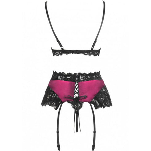 LIVCO CORSETTI FASHION - NAHIR LC 20214 REGGISENO + SLIP + CINTURA L/XL