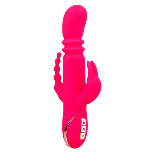 CALEXOTICS - JACK FANTASY VIBRATORE TRIPLO RISCALDATO ROSA RABBIT