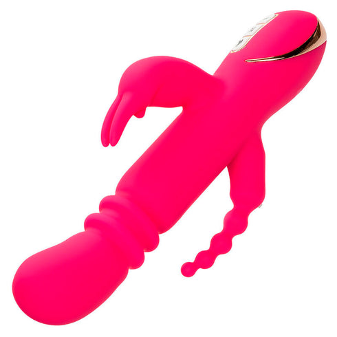 CALEXOTICS - JACK FANTASY VIBRATORE TRIPLO RISCALDATO ROSA RABBIT