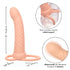 CALEXOTICS - MAXX RIBBED DUAL PENETRATOR 10 VIBRAZIONI CARNE