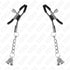 KINK - MORSETTI PER CAPEZZOLI CON CIONDOLO CAMPANELLA IN ARGENTO 6 CM