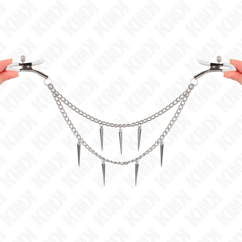 KINK - PINZE PER CAPEzzoli CON CATENE A SPUNTE 30 CM
