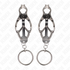 KINK - MORSETTI PER CAPEZZOLI CON O-RING TRIFOGLIO GIAPPONESE ARGENTO