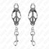 KINK - PINZE PER CAPEZZOLI TRIFOGLIO GIAPPONESE CON GANCI ARGENTO