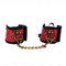 KINK - RESISTENZA DA POLSO SCANDALO DETTAGLI IN PIZZO ROSSO-NERO 24,5 CM X 6,5 CM