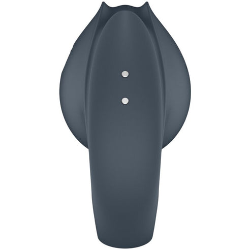 SATISFYER - PERFECT PAIR 2 MULTIVIBRATORE 2 IN 1 ANELLO PER PENE E STIMOLATORE PER DITA GRIGIO