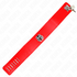 KINK - COLLANA CON CINTURA 65 CM CON LARGO CINTURINO ROSSO REGOLABILE 33,5-41 CM X 5 CM