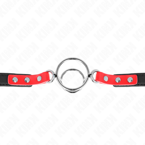 KINK - GAG CON O-RING MULTIPLI 4/4,8 CM ROSSO 38 X 56 CM