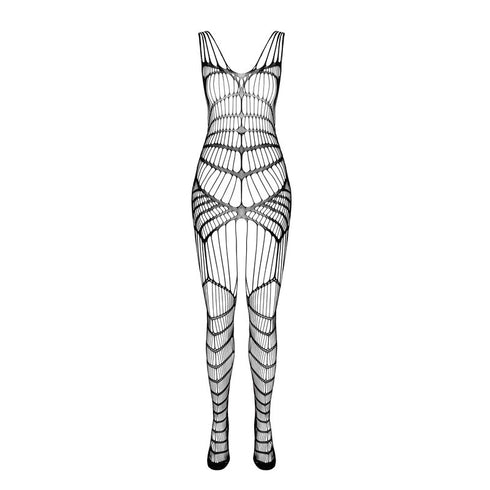 PASSION - BS 102 BODYSTOCKING ROSSO TAGLIA UNICA