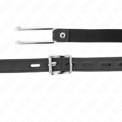 KINK - GANCIO IN METALLO 11.5 CM CON CINTURINO IN SIMILPELLE REGOLABILE 39-58 CM X 2 CM