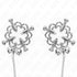 KINK - PINZE PER CAPEZZOLI A FIORE IN METALLO CON CATENA