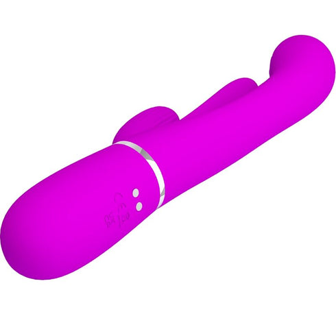 PRETTY LOVE - SHANIA VIBRATORE TRIPLO RABBIT MULTIFUNZIONE ROSA