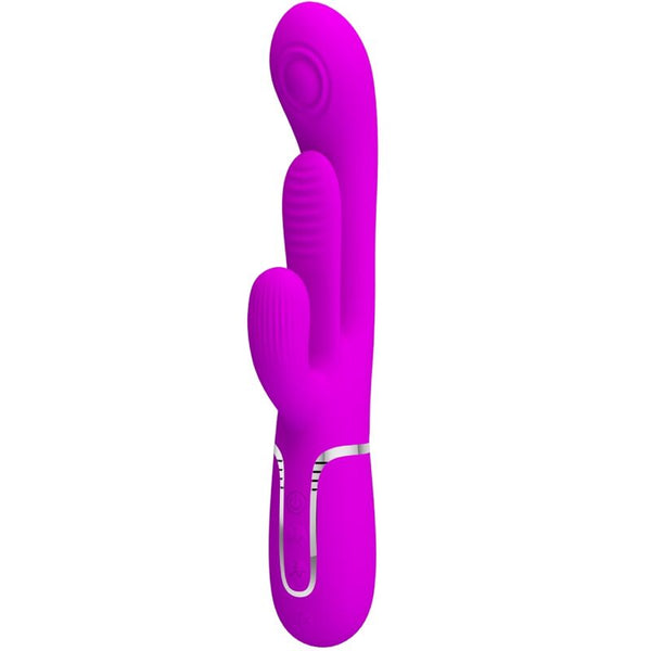 PRETTY LOVE - SHANIA VIBRATORE TRIPLO RABBIT MULTIFUNZIONE ROSA