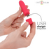 INTENSE - SYMONE PROIETTILE VIBRANTE RICARICABILE USB 8 VIBRAZIONI ROSSO 10 X 2,2 CM