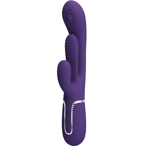 PRETTY LOVE - SHANIA VIBRATORE TRIPLO RABBIT MULTIFUNZIONE VIOLA