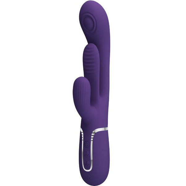 PRETTY LOVE - SHANIA VIBRATORE TRIPLO RABBIT MULTIFUNZIONE VIOLA