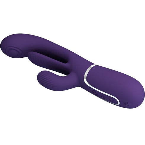 PRETTY LOVE - SHANIA VIBRATORE TRIPLO RABBIT MULTIFUNZIONE VIOLA