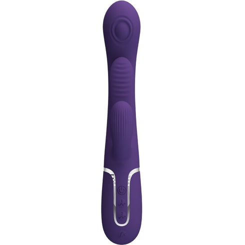 PRETTY LOVE - SHANIA VIBRATORE TRIPLO RABBIT MULTIFUNZIONE VIOLA